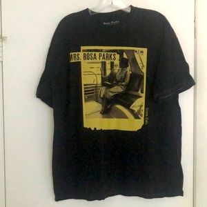 Mrs. Rosa Parks image L black tee shirt